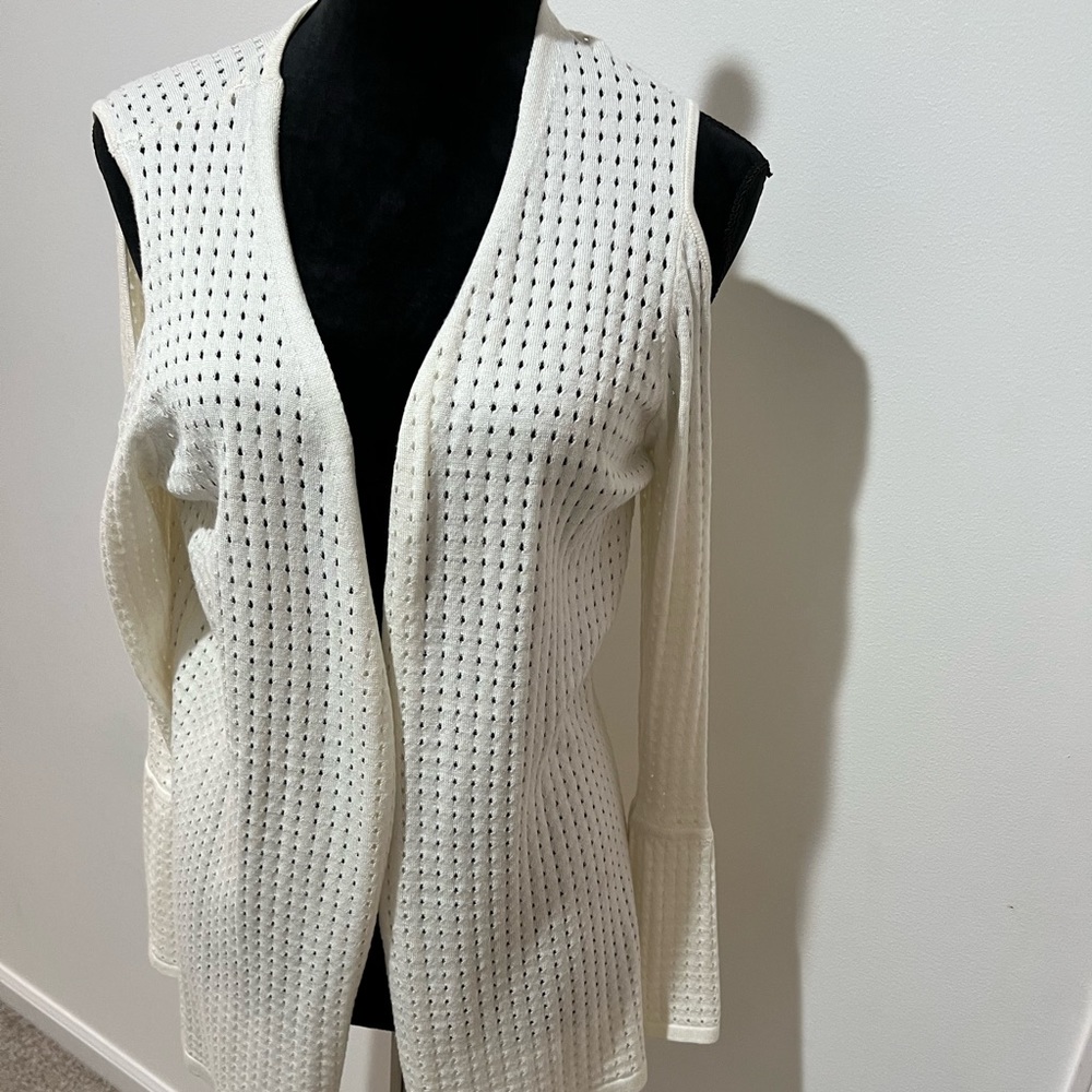 Cold Shoulder Cream Sweater